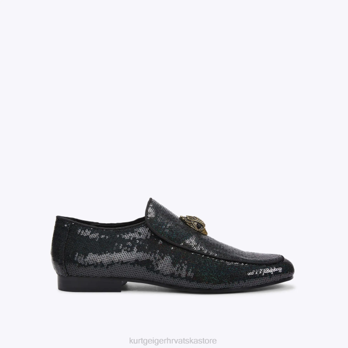 Kurt Geiger muškarci london hugh eagle šljokica 82TJ633 | obuća crno zelena
