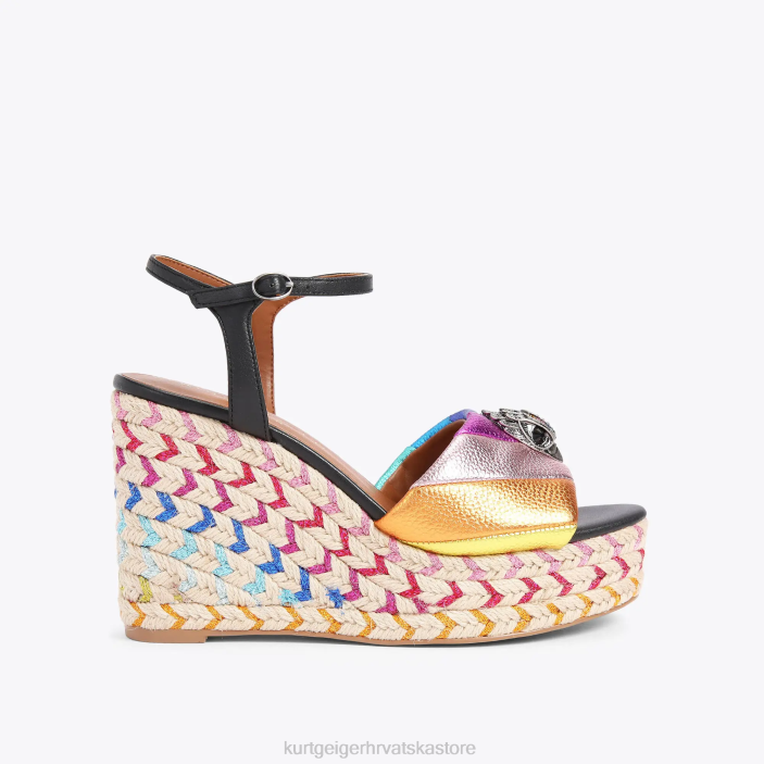 Kurt Geiger žene Londonske espadrile Kensington 105 82TJ220 | obuća crna kombinacija