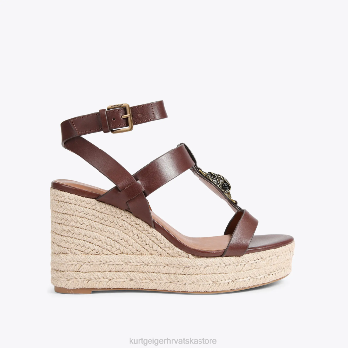 Kurt Geiger žene london hampton t bar espadrile 82TJ426 | obuća smeđa