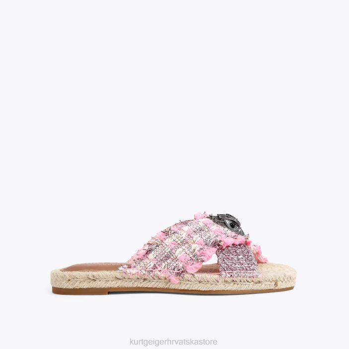 Kurt Geiger žene londonske kensington espadrile 82TJ443 | obuća roza kombinacija