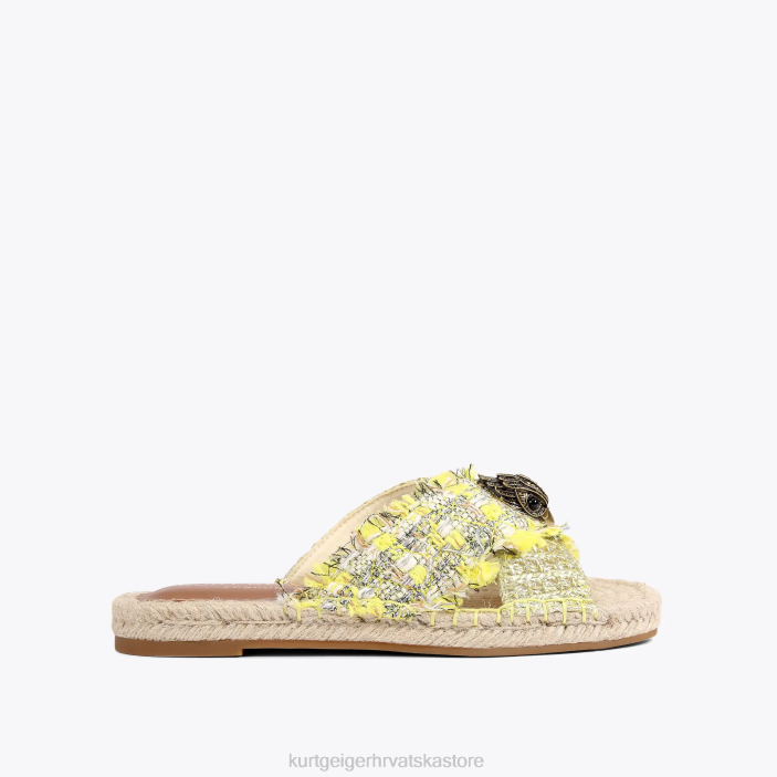Kurt Geiger žene londonske kensington espadrile 82TJ445 | obuća žuta boja
