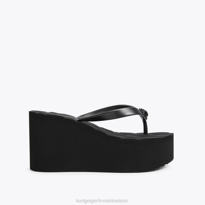 Kurt Geiger žene London Kensington flipflop Wedge 82TJ434 | obuća crno