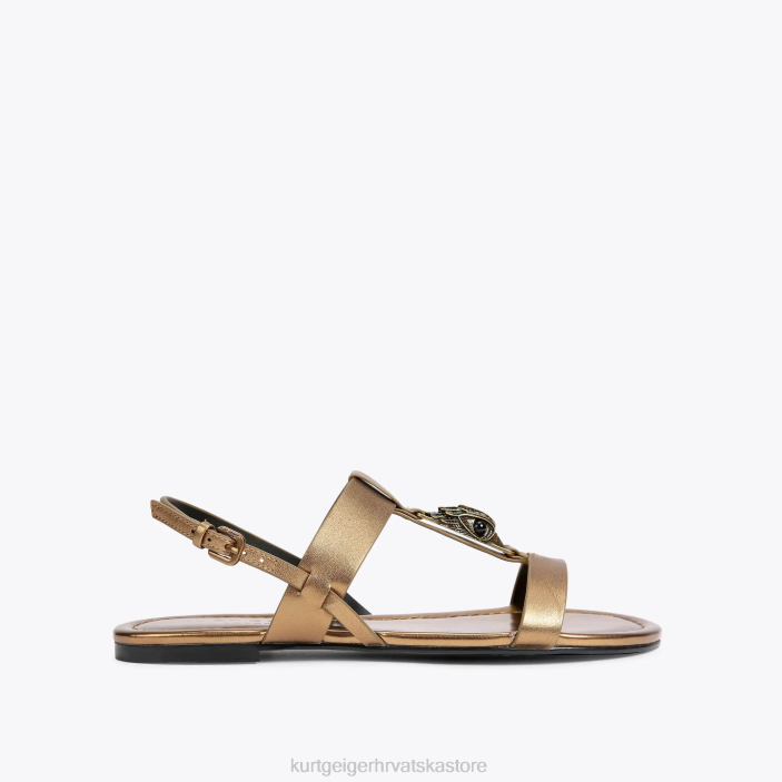 Kurt Geiger žene london hampton ravne sandale 82TJ430 | obuća bronca