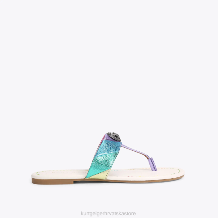 Kurt Geiger žene londonska kensington sandala s t-barom 82TJ228 | obuća kombinacija metala