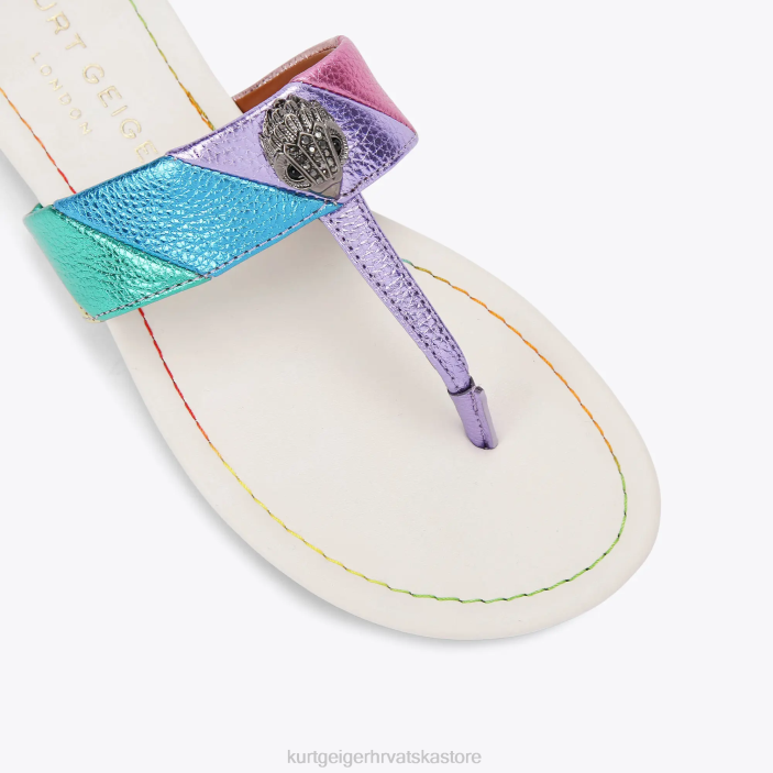 Kurt Geiger žene londonska kensington sandala s t-barom 82TJ228 | obuća kombinacija metala