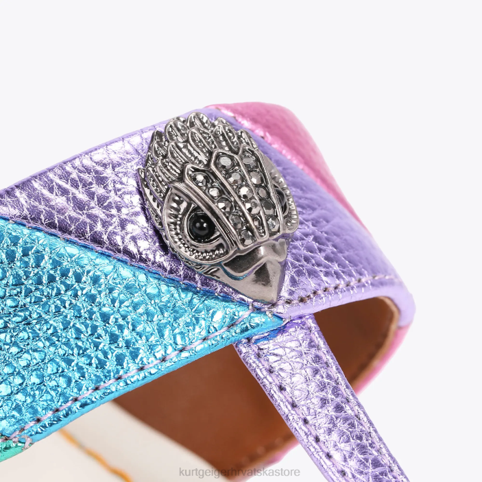 Kurt Geiger žene londonska kensington sandala s t-barom 82TJ228 | obuća kombinacija metala