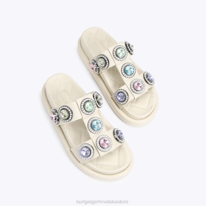 Kurt Geiger žene londonske orson kristalne sandale 82TJ428 | obuća kombinacija kostiju