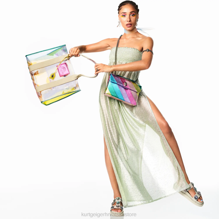 Kurt Geiger žene londonske orson kristalne sandale 82TJ428 | obuća kombinacija kostiju