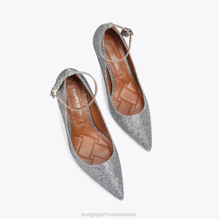 Kurt Geiger žene london shoreditch stiletto 82TJ419 | obuća srebrna kombinacija