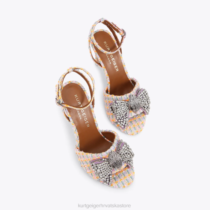 Kurt Geiger žene londonska kensingtonska sandala s mašnom 82TJ289 | obuća naranča