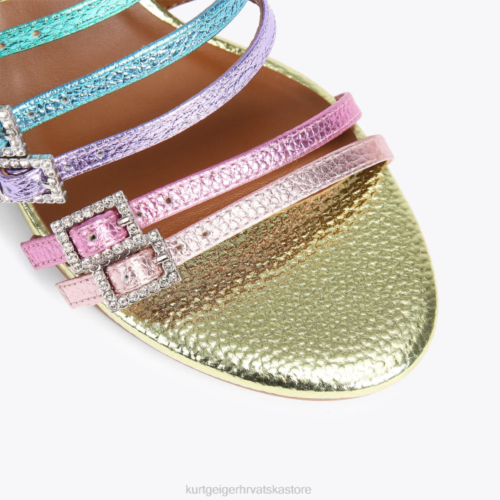 Kurt Geiger žene londonska pierra block mazga 82TJ192 | obuća kombinacija metala