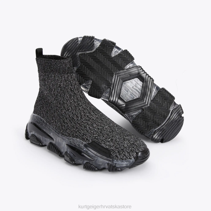 Kurt Geiger žene londonska lettie pletena čarapa 82TJ393 | obuća crno drugo