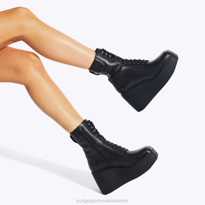 Kurt Geiger žene londonska veličanstvena čizma na vezanje 82TJ662 | obuća crno