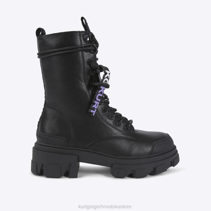 Kurt Geiger žene londonski trekker na vezivanje 82TJ457 | obuća crno