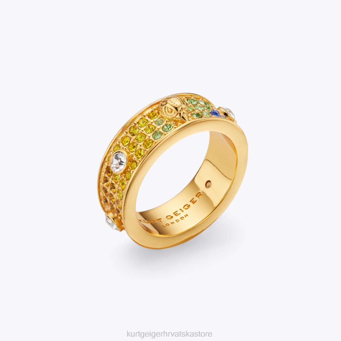 Kurt Geiger žene londonski kristalni prsten s metalnim orlom 82TJ195 | pribor više/ostalo