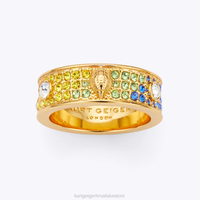 Kurt Geiger žene londonski kristalni prsten s metalnim orlom 82TJ195 | pribor više/ostalo