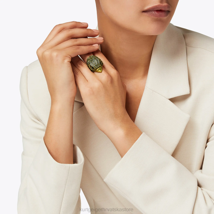 Kurt Geiger žene londonski orao xl zdepasti prsten 82TJ583 | pribor zlato