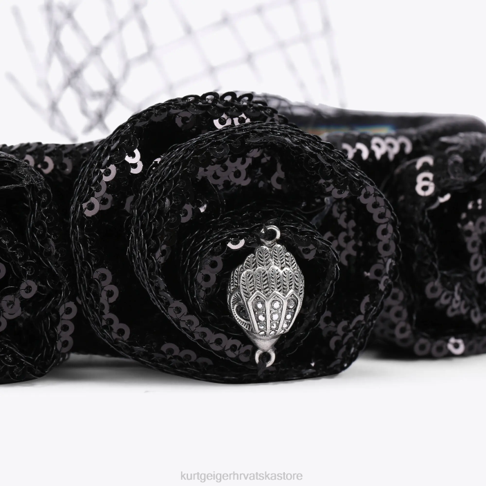 Kurt Geiger žene londonska traka za glavu sa šljokicama 82TJ518 | pribor crno