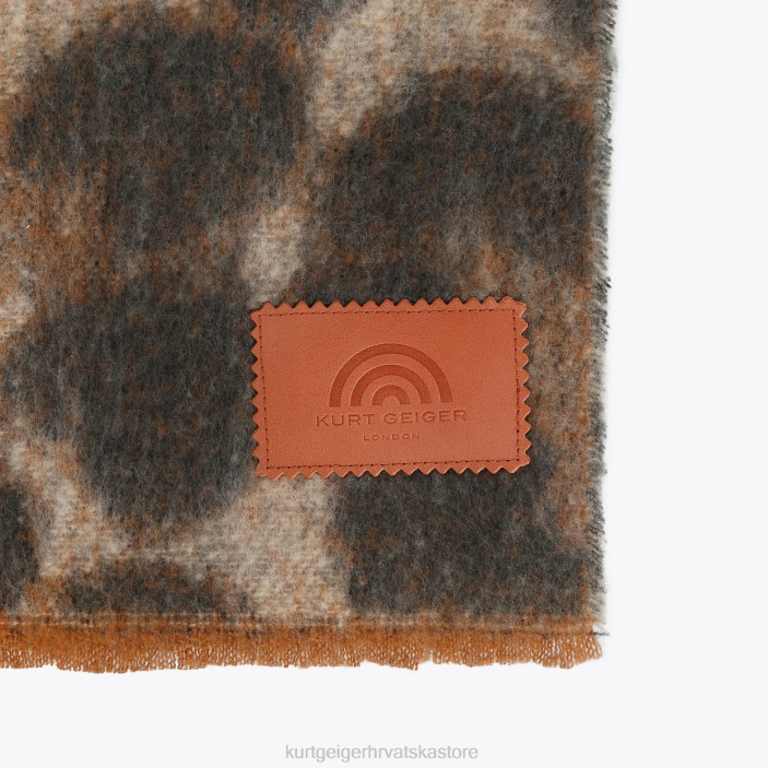 Kurt Geiger žene londonski yarndye šal 82TJ520 | pribor srednje smeđa