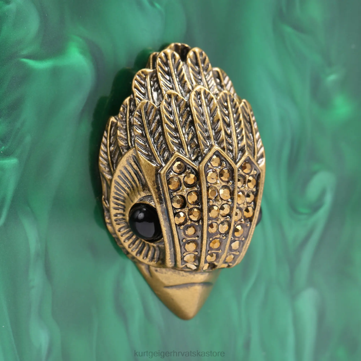 Kurt Geiger žene londonska kutija za voće spojka 82TJ476 | torbe zelena