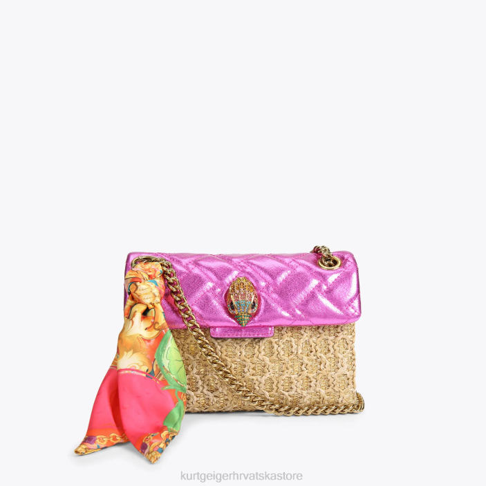 Kurt Geiger žene londonska rafija mini kensington 82TJ89 | torbe zlatna kombinacija