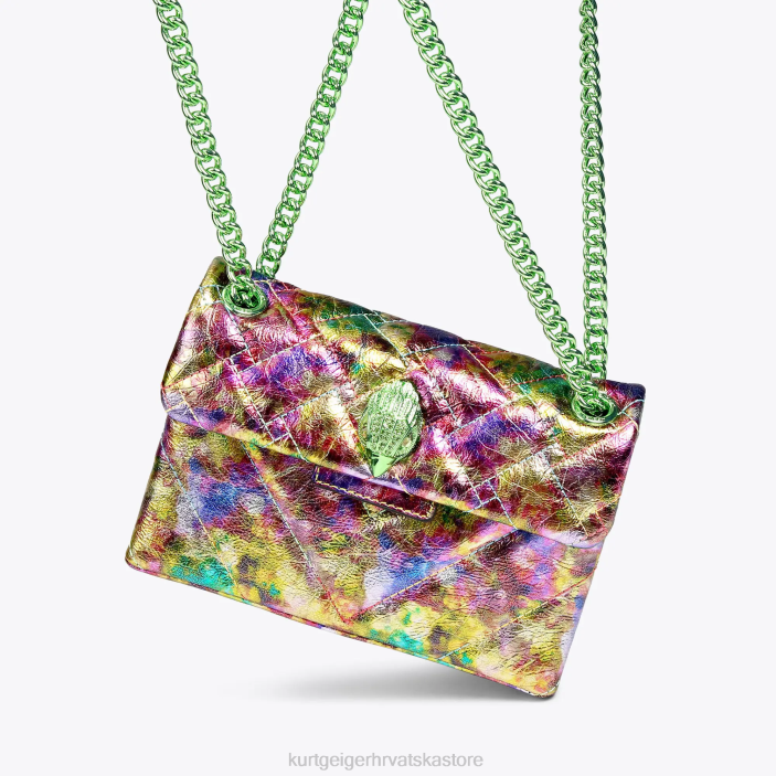 Kurt Geiger žene londonski kožni mini kensington 82TJ50 | torbe zelena kombinacija