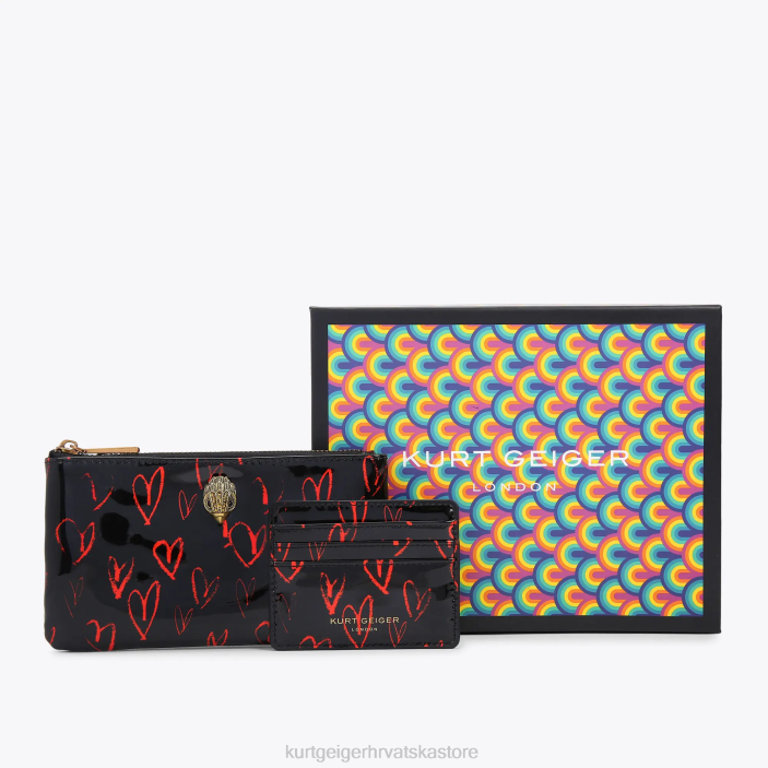 Kurt Geiger žene london eagle pouch poklon set 82TJ499 | torbe crno crvena
