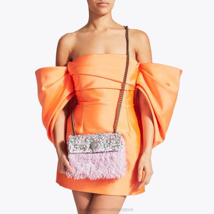 Kurt Geiger žene london šljokice srednji kensington 82TJ43 | torbe roza kombinacija