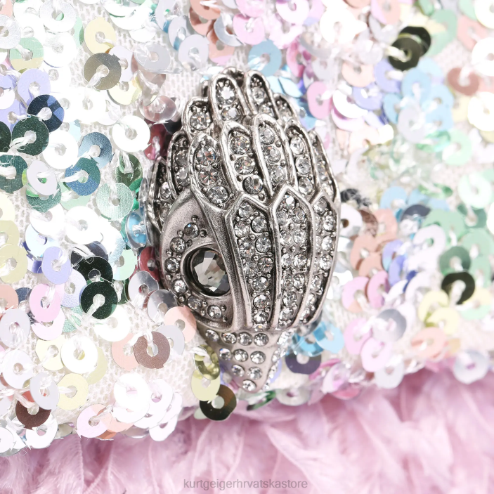 Kurt Geiger žene london šljokice srednji kensington 82TJ43 | torbe roza kombinacija